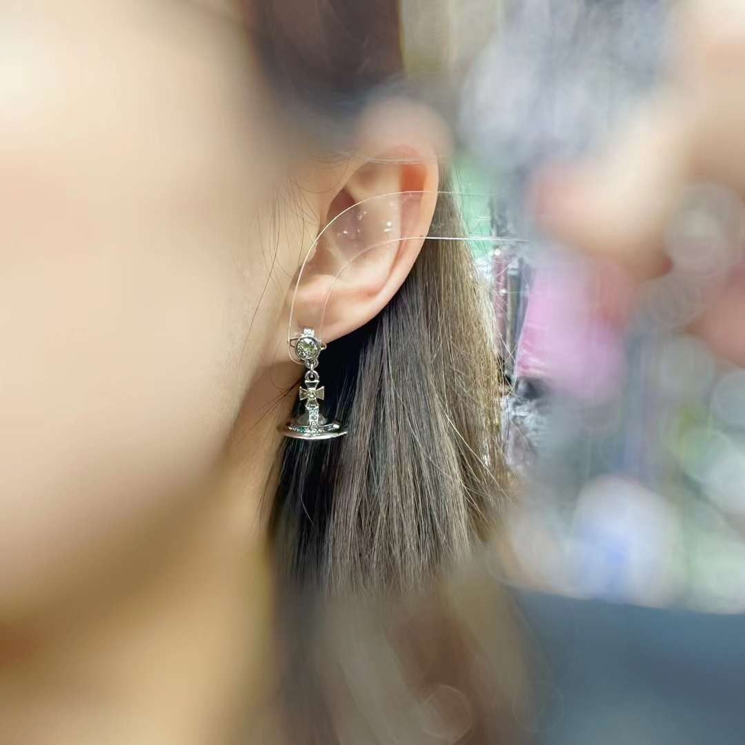 Vivienne westwood top 3d orb earrings