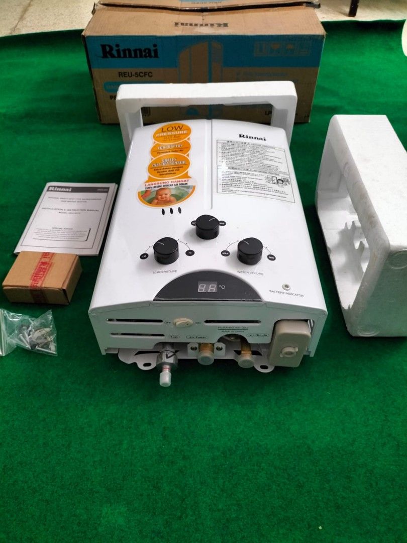 Water Heater Rinnai REU-5CFC (NEGO), Elektronik, Lainnya di Carousell