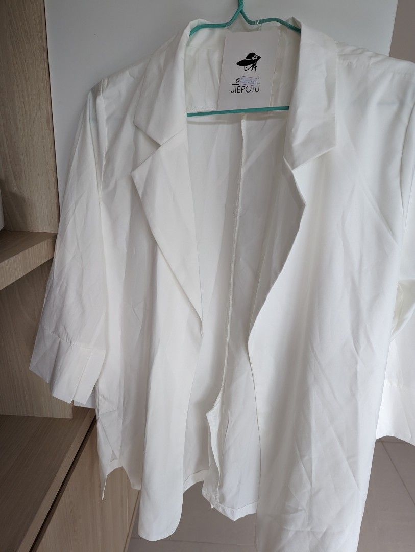 White soft coat cheap