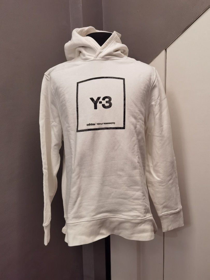 Y3 white hoodie outlet