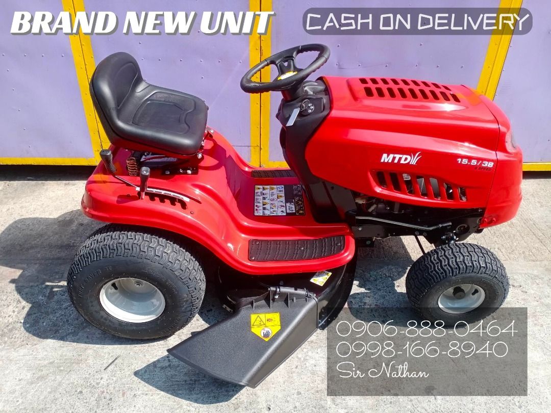 15.5 HP Ride on Lawn Mower Tractor 38'', Furniture & Home Living