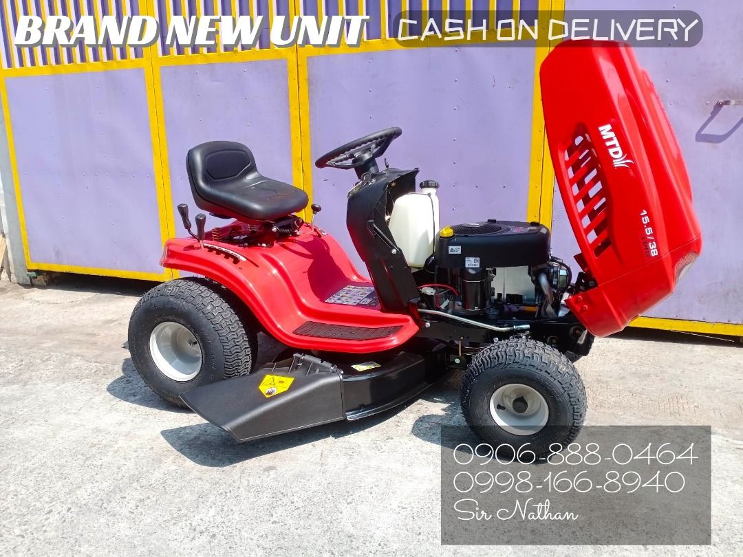 15.5 HP Ride on Lawn Mower Tractor 38'', Furniture & Home Living