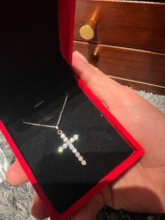 Clearance diamond cross necklace 