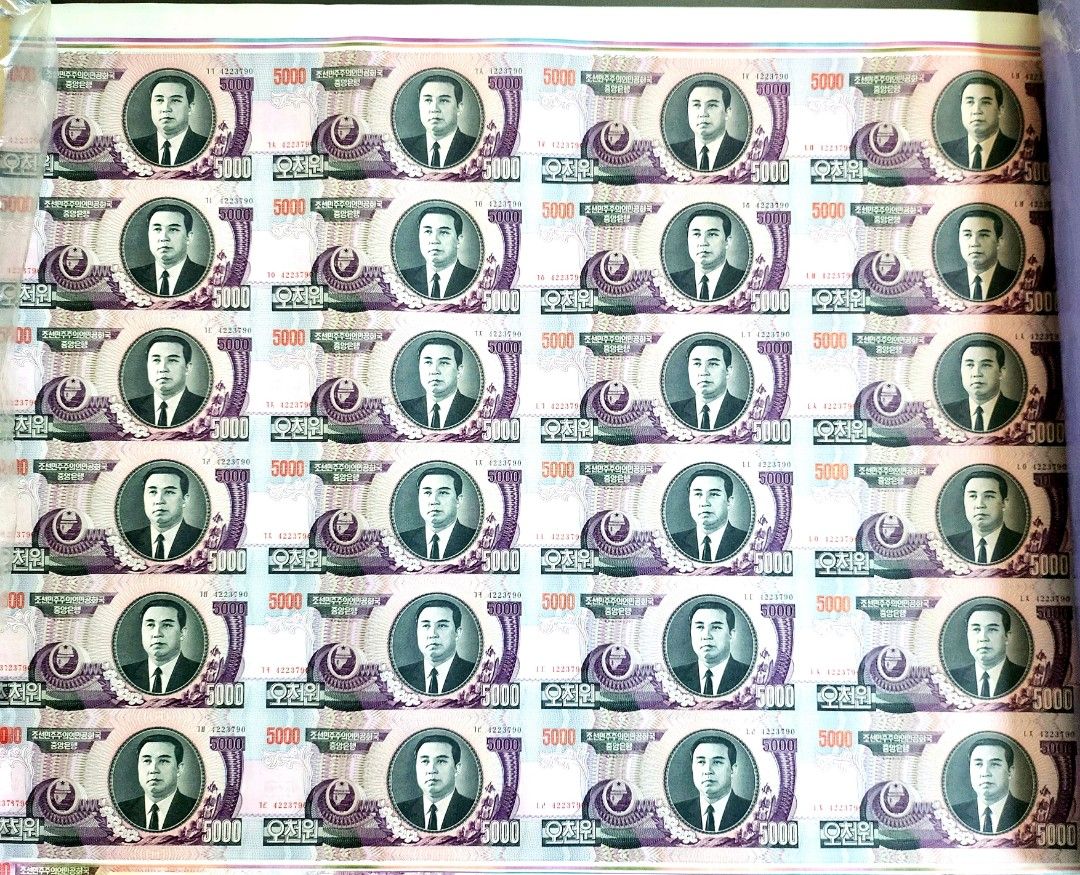 全新> 北韓5000韓元24連張(2006年), 興趣及遊戲, 收藏品及紀念品, 錢幣- Carousell