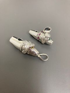 Overseas Search Back Dog Version of If the Heavens Have Feelings Pure Silver 925 Couple Whistle Pendant for Pair Wearing64242315038467110