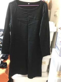 無印良品 粗織長洋裝