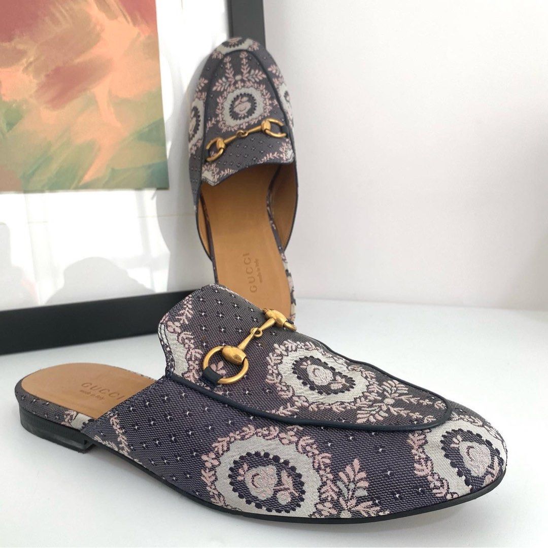 Gucci best sale princetown blue