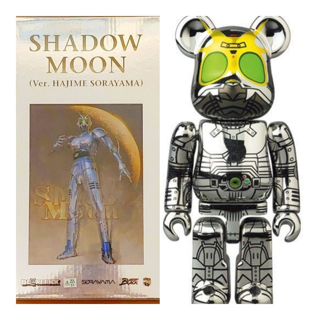 新品未開封♪　BE@RBRICK SHADOW MOON HAJIME 400% 參號倉庫) BE@RBRICK 400% SHADOW MOON Ver. 空山基假面騎士影月