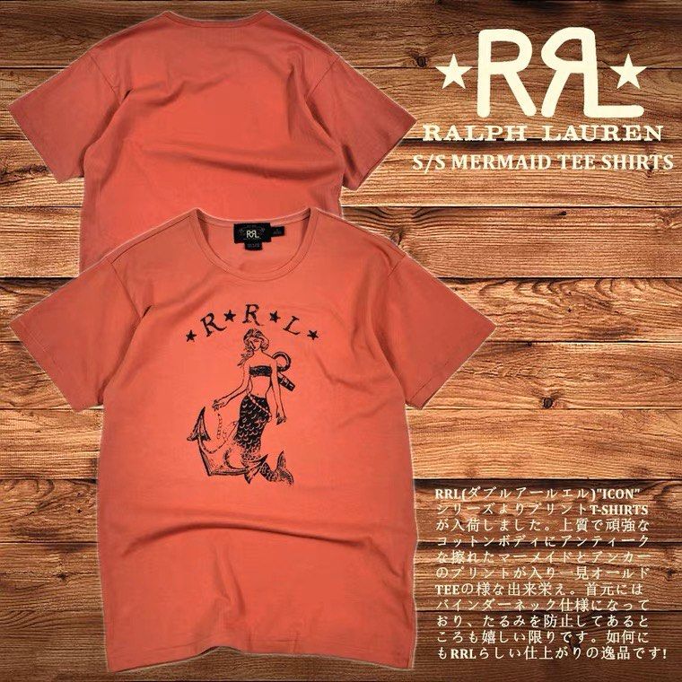 外國預訂RRL mermaid logo tee 短袖T恤, 男裝, 上身及套裝, T-shirt