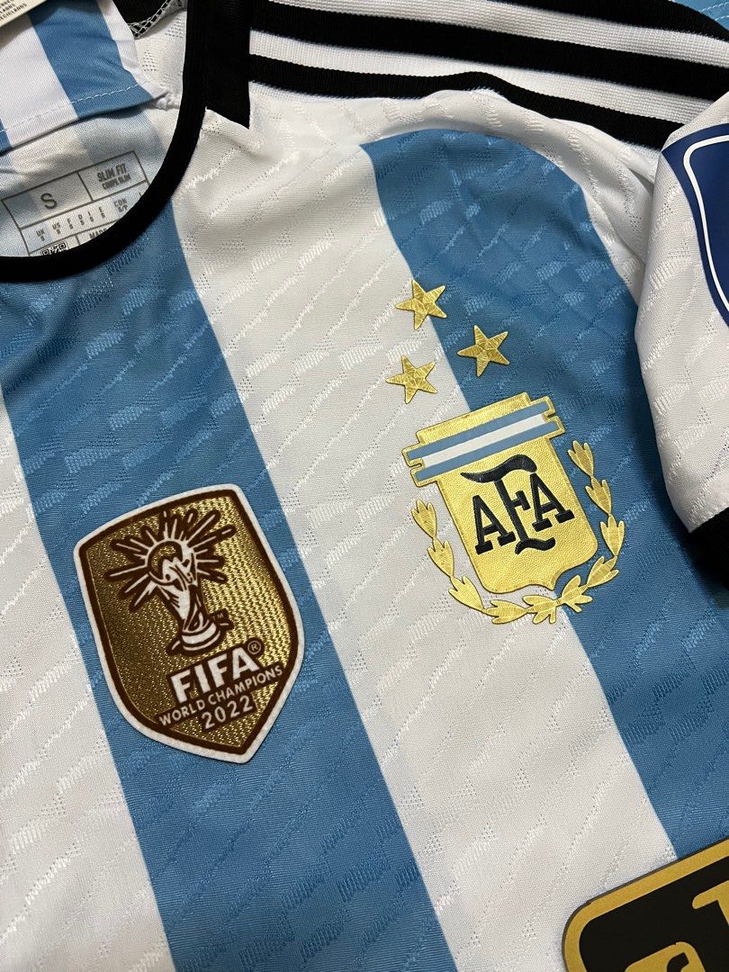 adidas Argentina Home 3 Star J.Alvarez 9 Jersey 2023 incl. FIFA Patch  (Official Printing)