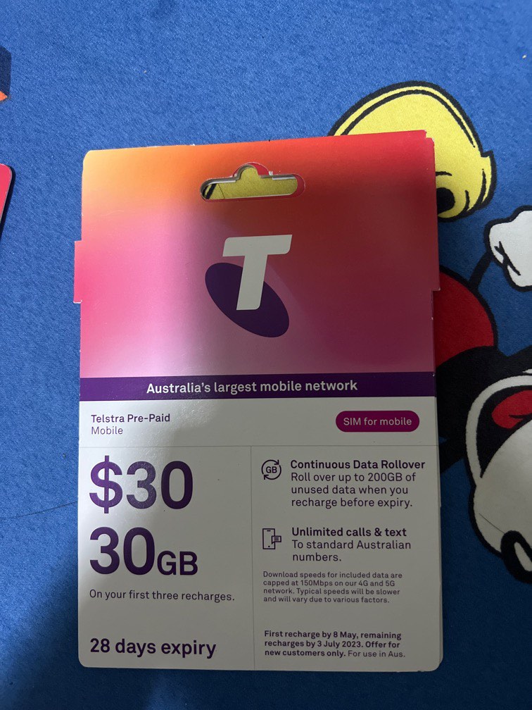 Australia SIM card Telstra, Mobile Phones & Gadgets, Mobile & Gadget Accessories, Sim Cards on