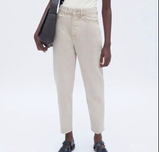 AUTHENTIC ZARA MOM JEANS - Beige