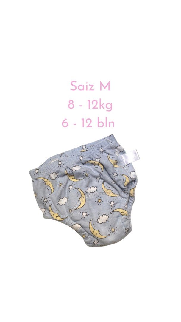 6 Layers Kids Potty Training Pants Baby Underwear Toilet Cloth Diaper Pant  Seluar Kencing Bayi Learning Pant