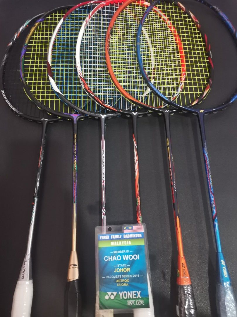 Badminton racket Yonex lining Victor, Sports Equipment, Sports & Games