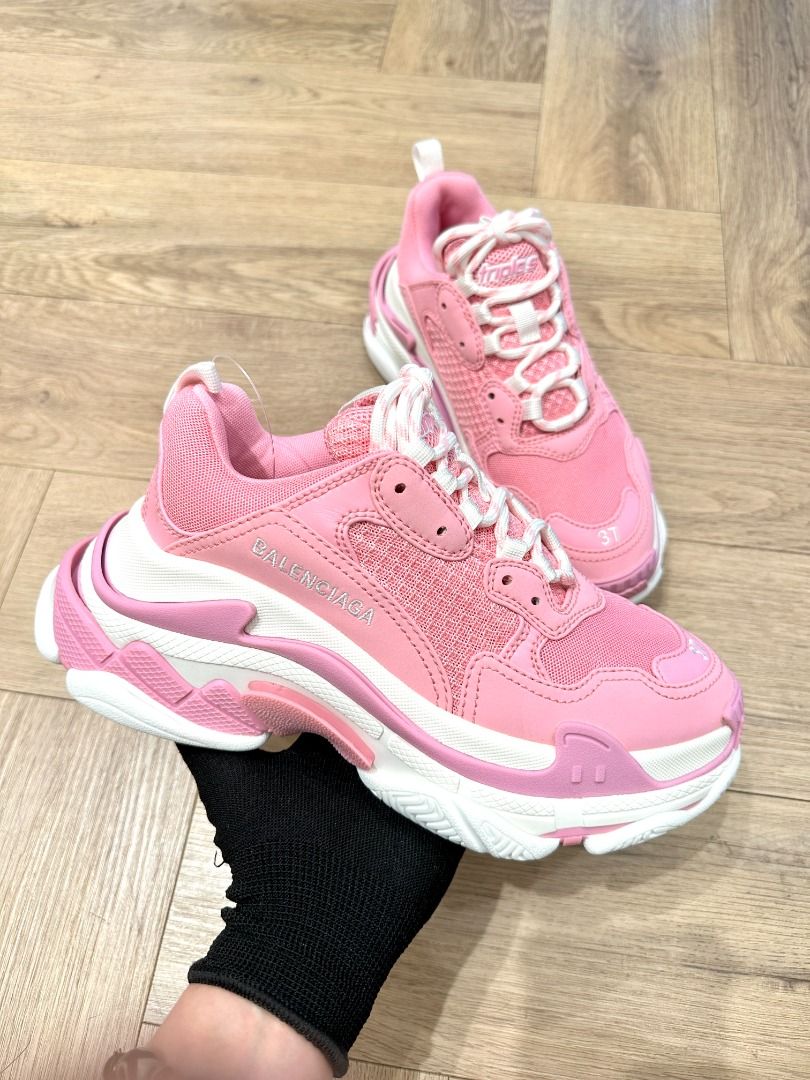 Balenciaga Triple S Logotype Sneakers for Women in Pink 524039 W2CA7 5090 Carousell