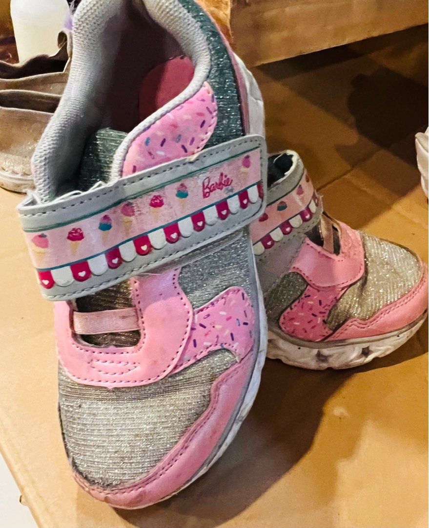 Barbie light up shoes, Babies & Kids, Babies & Kids Fashion on Carousell