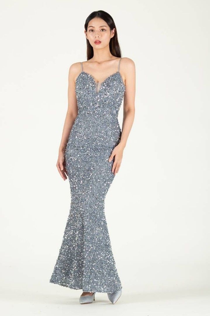 Bebe butterfly evening gown online