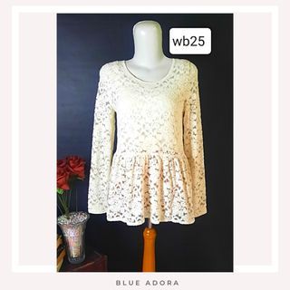 Blouse brukat panjang brand jepang