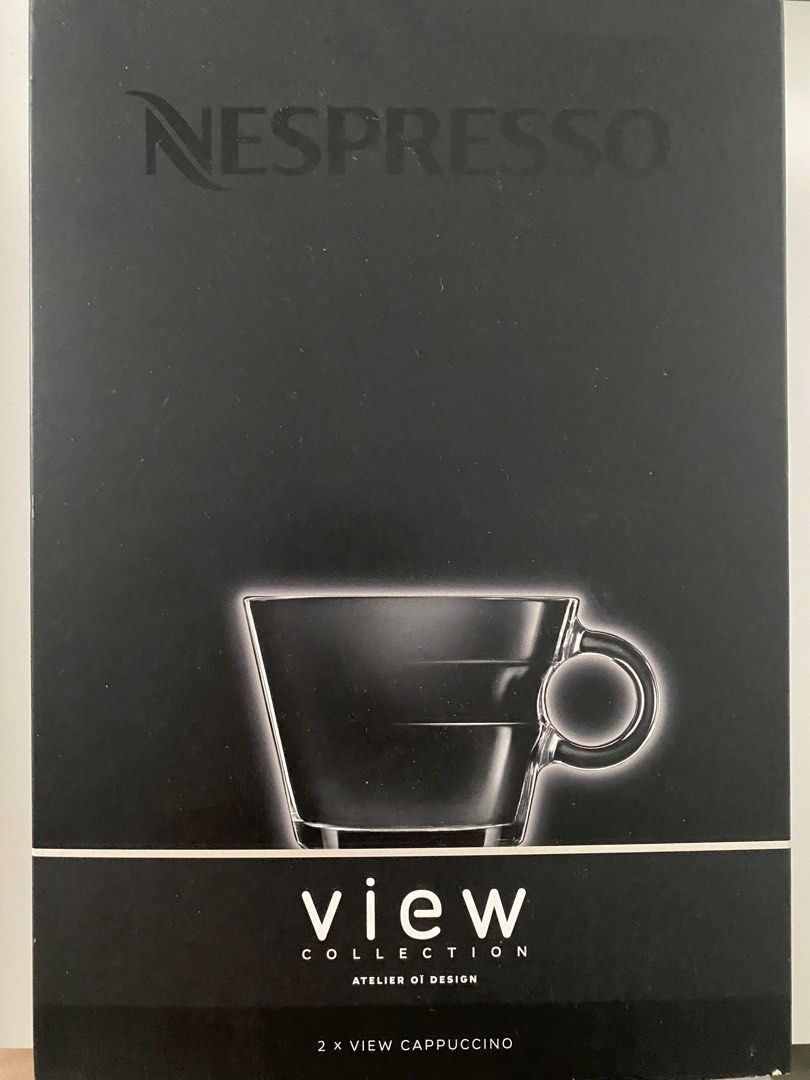 BNIB both Nespresso Essenza Mini Grey with 2 View cappuccino cups , TV
