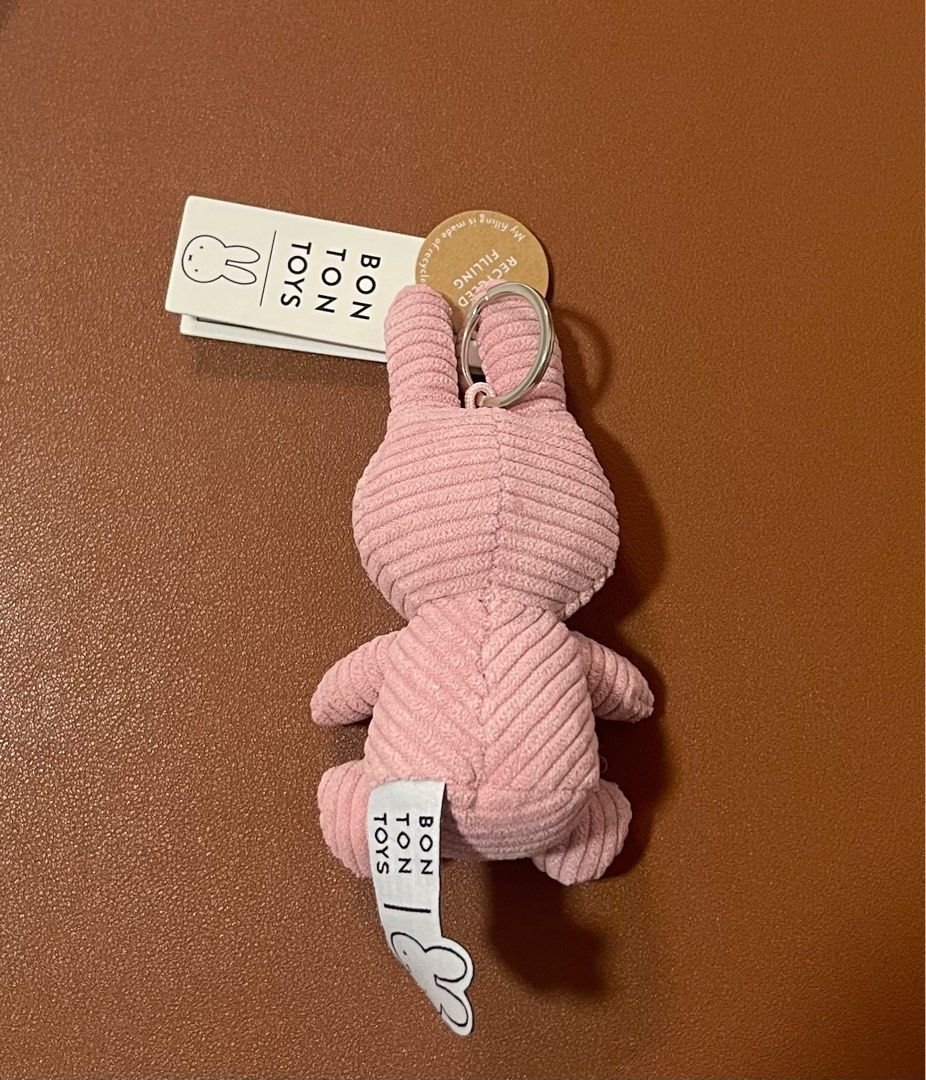 miffy keychain corduroy pink