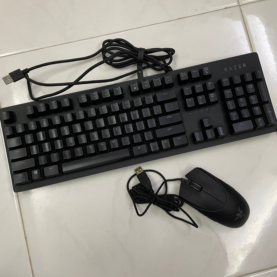 (BOTH 70) Razer Huntsman Keyboard + Diamondback Mouse, Computers