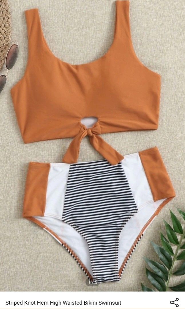 Knot hem outlet top swimsuit