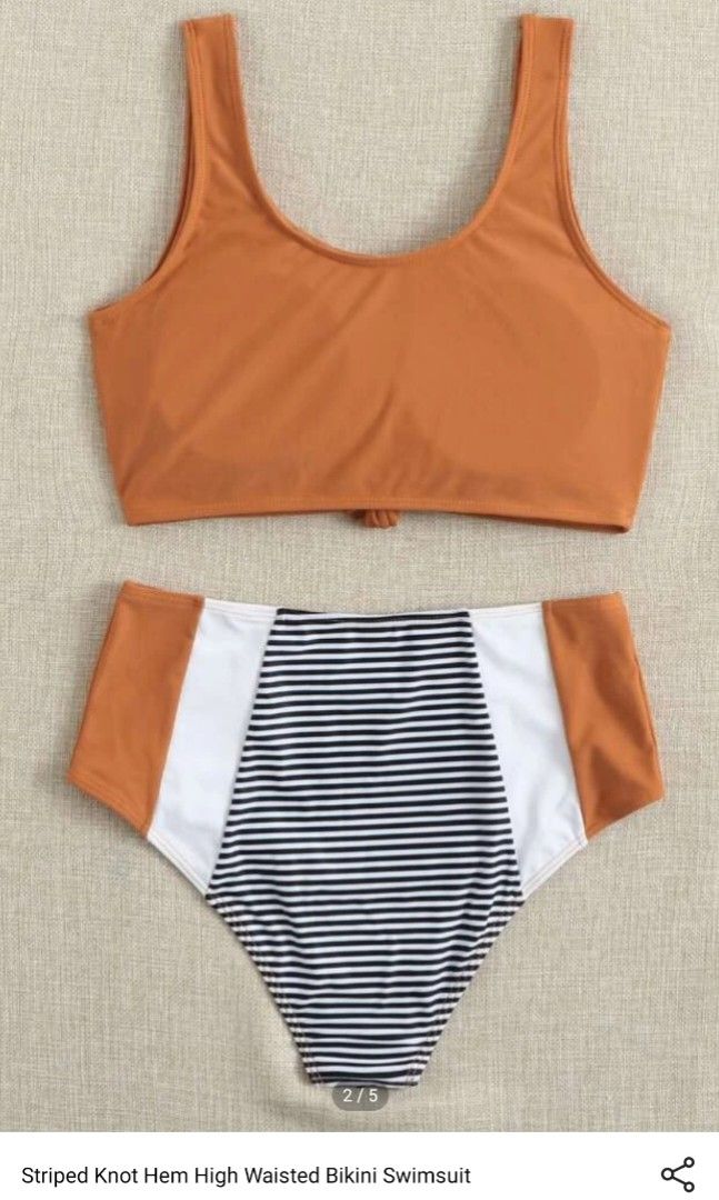 Knot hem clearance top bikini