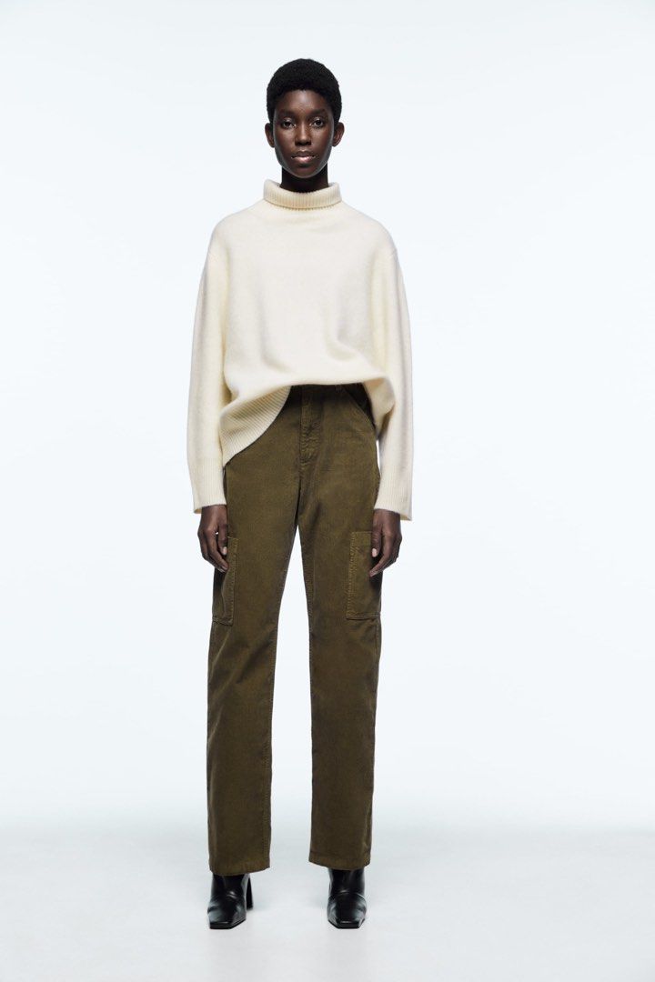 Zara corduroy pants discount