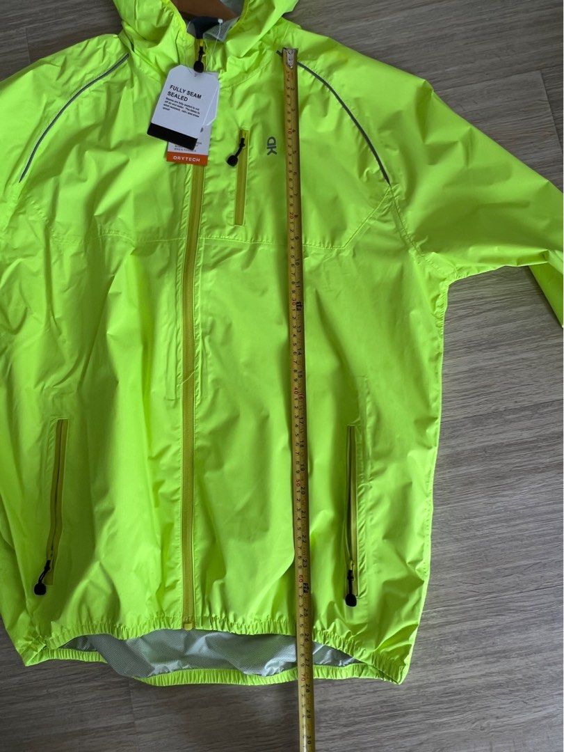 Bright yellow-green uv running jacket (Category: Activewear) located in Makati City. Submitted by sunfish7 (Listing ID 1233230944, Image 3). Description: Brand is Little Donkey Andy. Purchased on amazon but never used. I have a grey one and it’s water repellant and good for uv protection. I use it when i bike in the rain. This jacket is brand new. Still has tags. Measurements in photos.