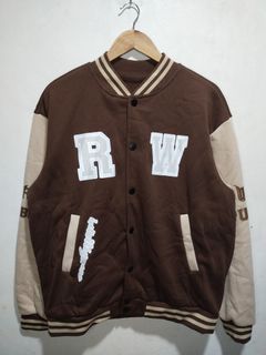 Brown All-over Print Jacket (Medium at XL)