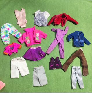 Bundle small doll clothes for barbie sister skipper chelsea stacey