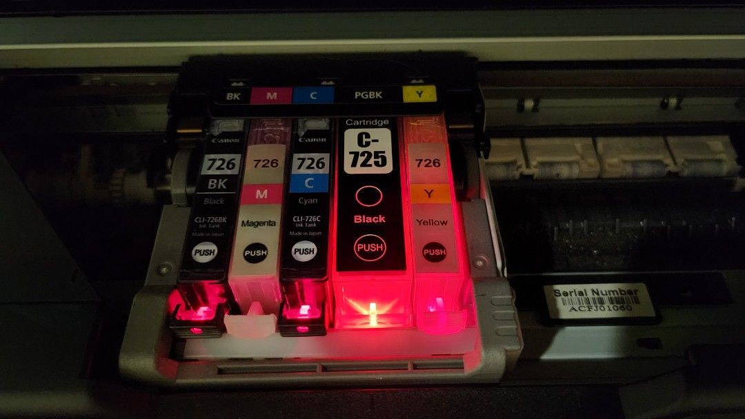 Canon ink jet printer with new ink set, Computers & Tech, Printers