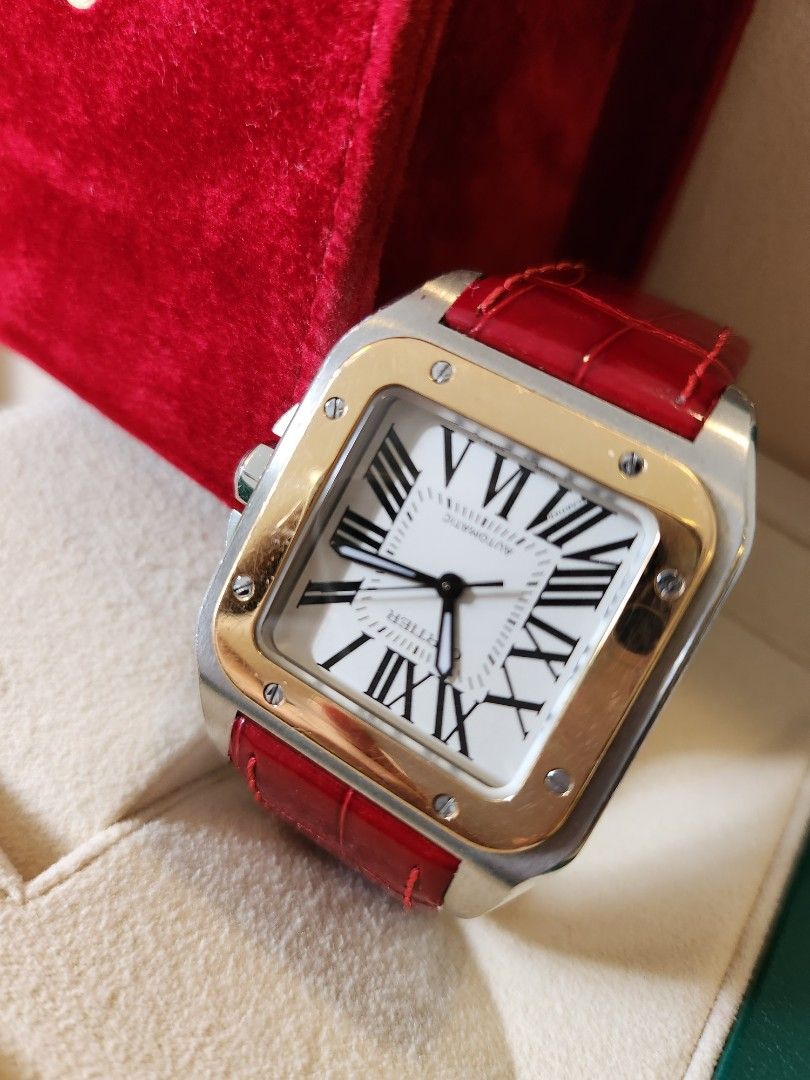 Cartier santos 100 quartz sale