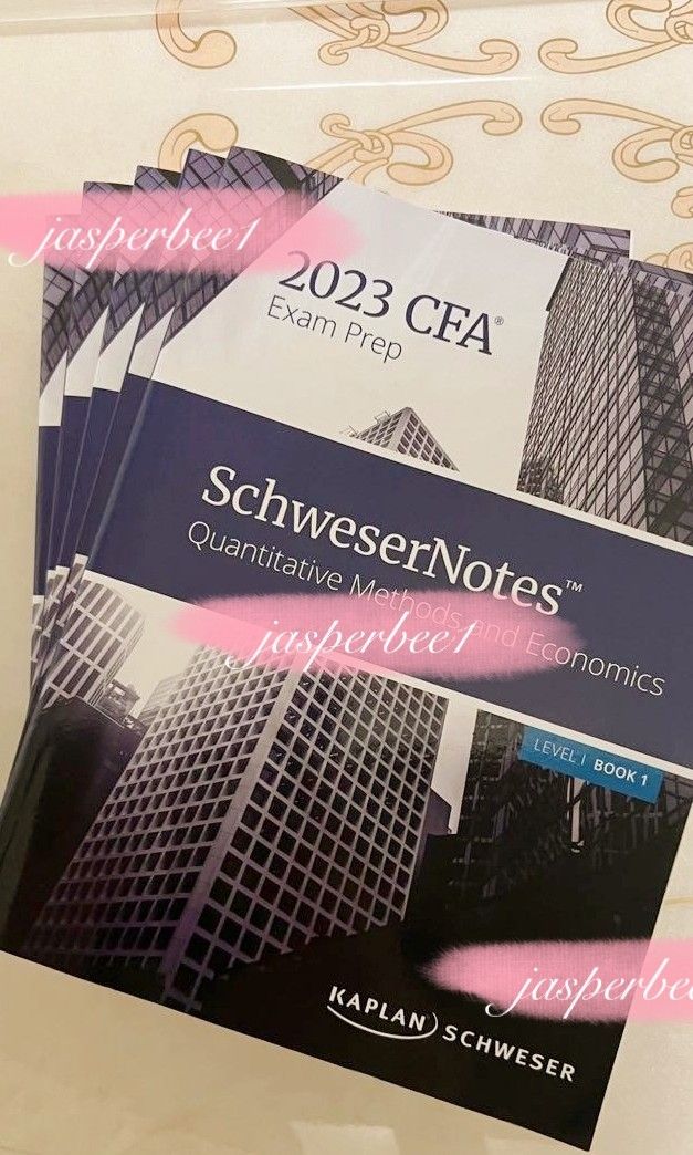 売り切り御免！】 [CFA level1] Kaplan Schweser 2023参考書