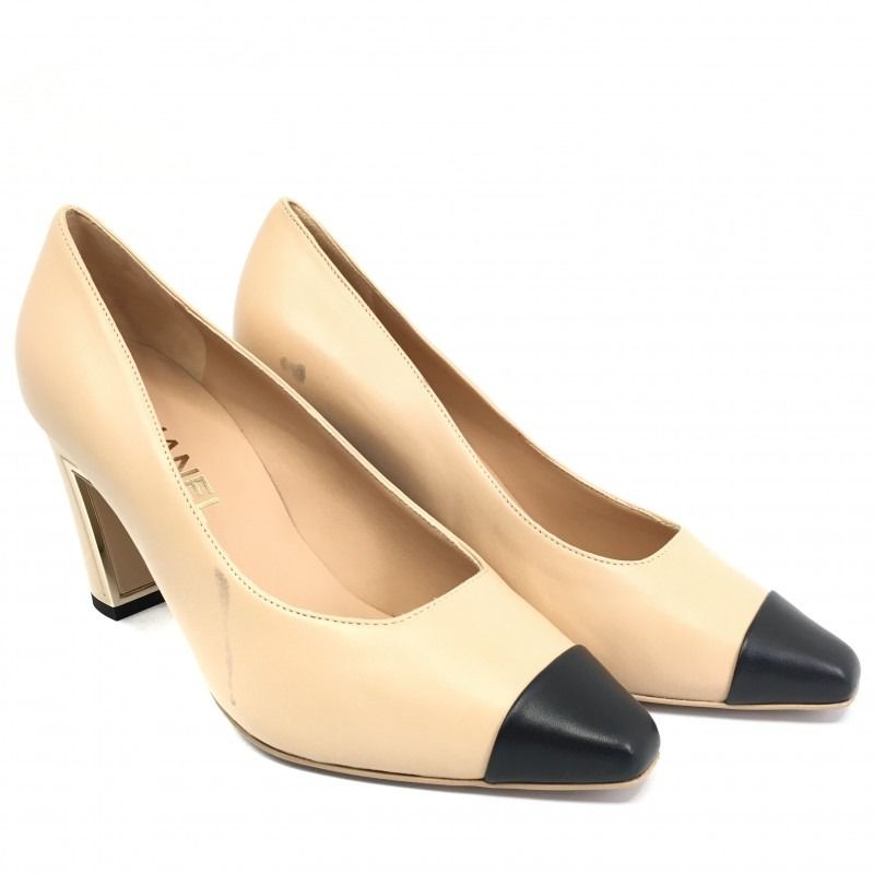 Chanel color block best sale heels