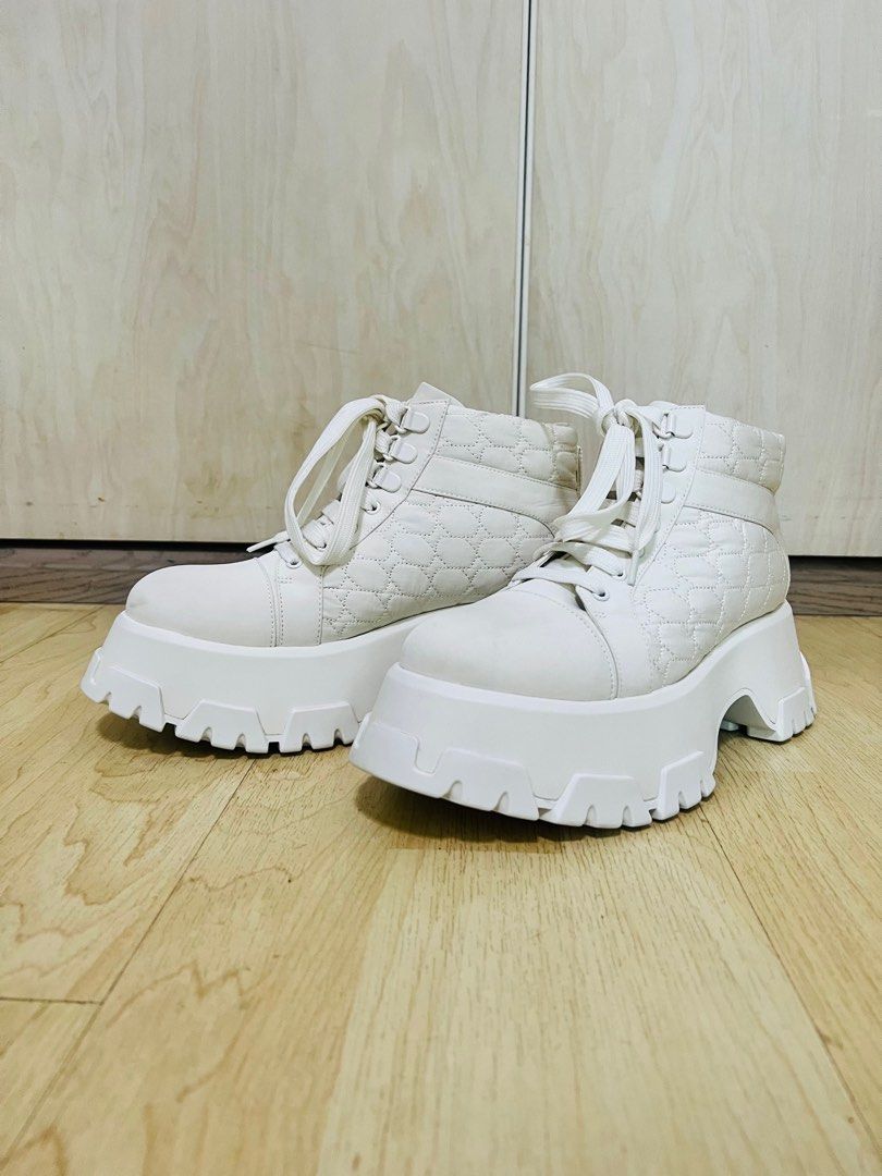 Charles Keith White Boots Women s Fashion Footwear Boots on