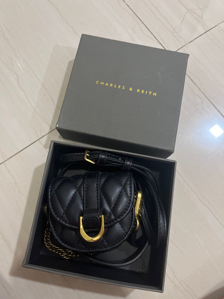 charles&keith mini saddle bag on Carousell