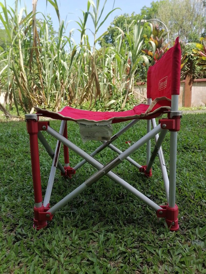 Coleman compact slim captain chair (RED), Sports Equipment, Hiking
