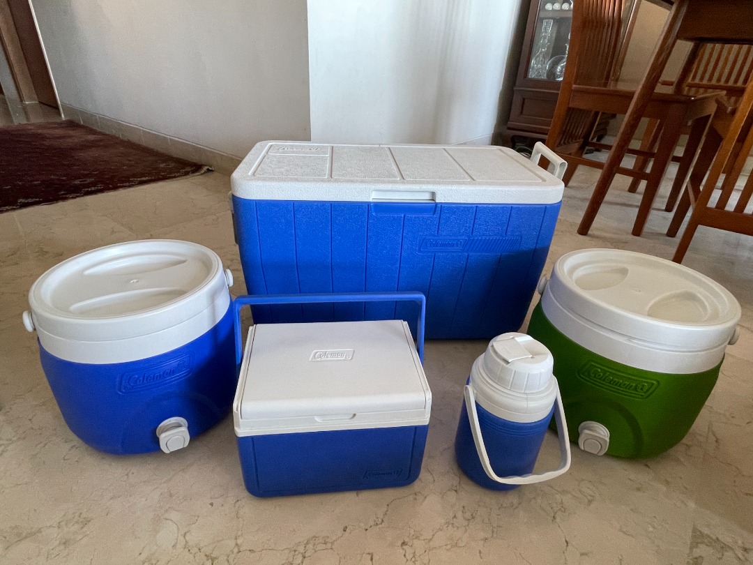 Coleman Cooler Box (Large 48Qt ), 2 x 3 Gallon Party Stackers, Personal