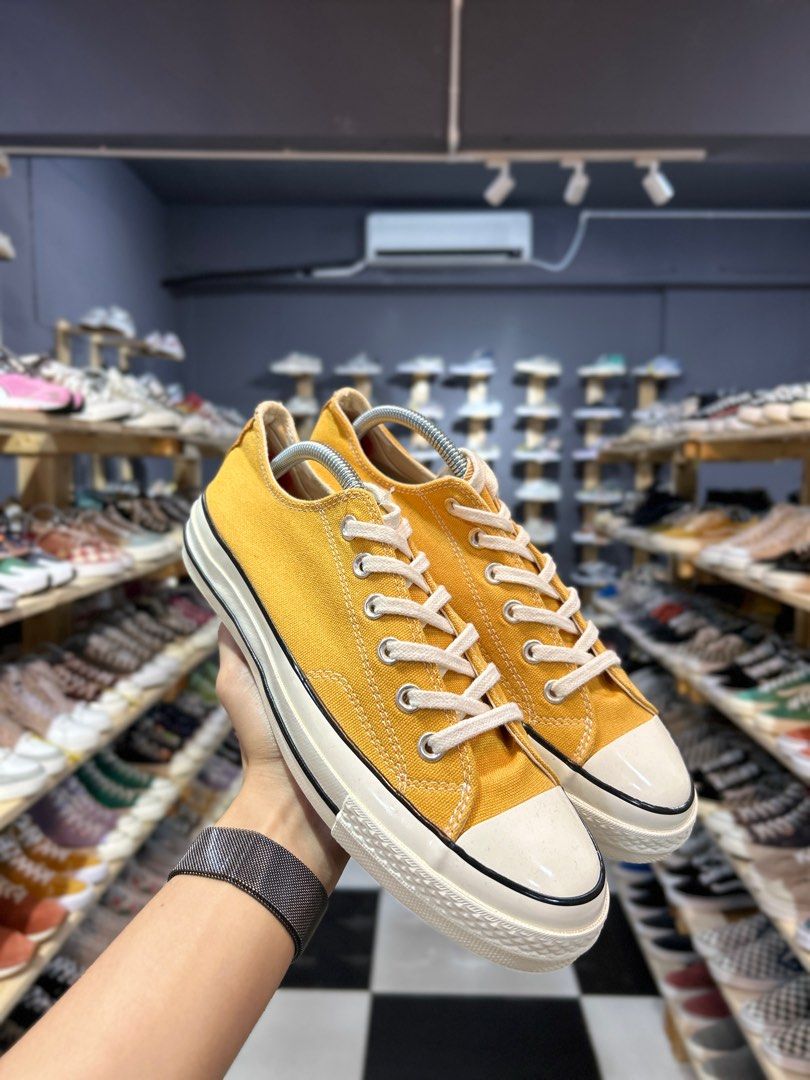 Yellow mustard converse cheap