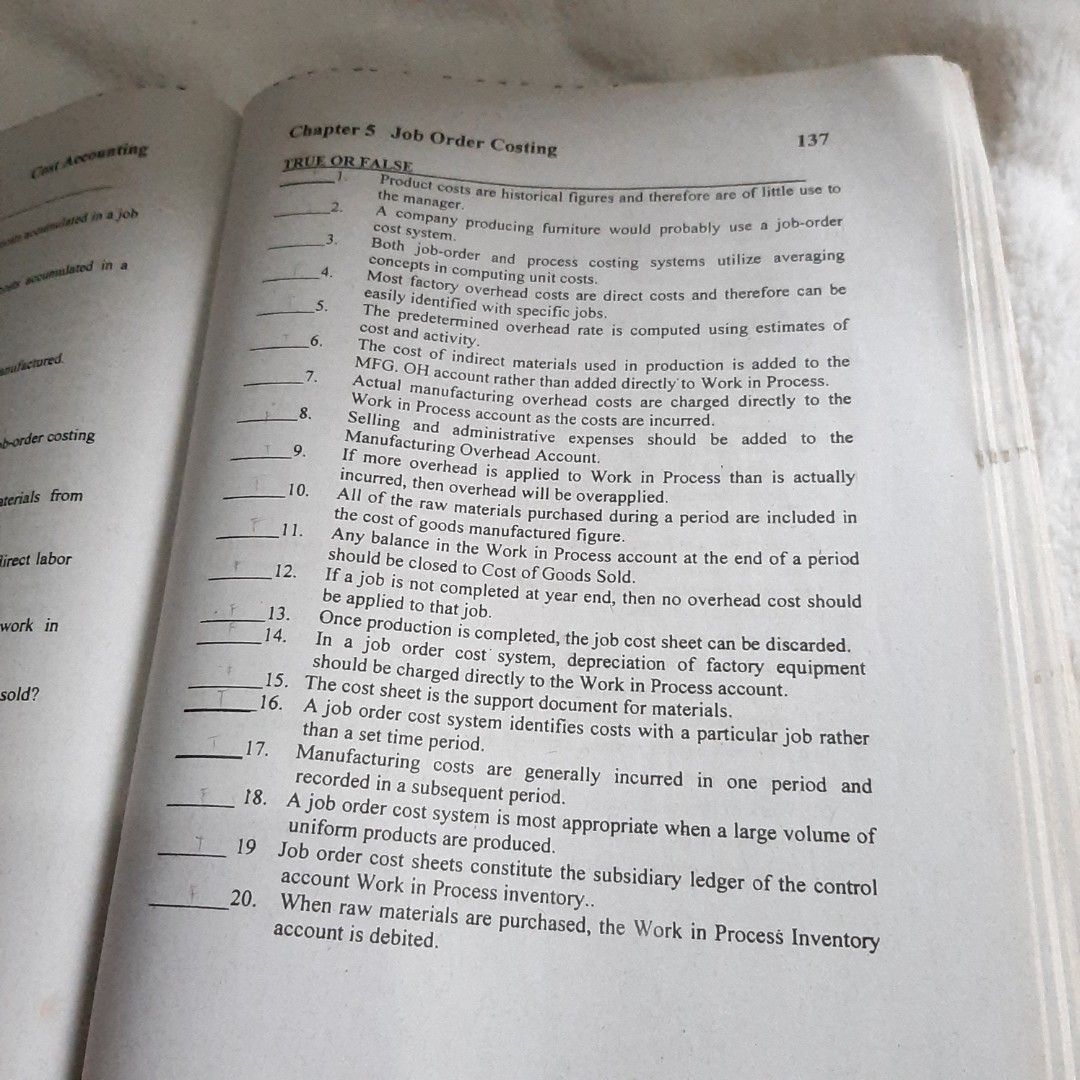 Cost Accounting and Control by De Leon (2019), Hobbies & Toys, Books ...