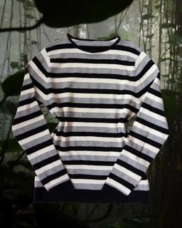 cyber grunge downtown stripes sweater