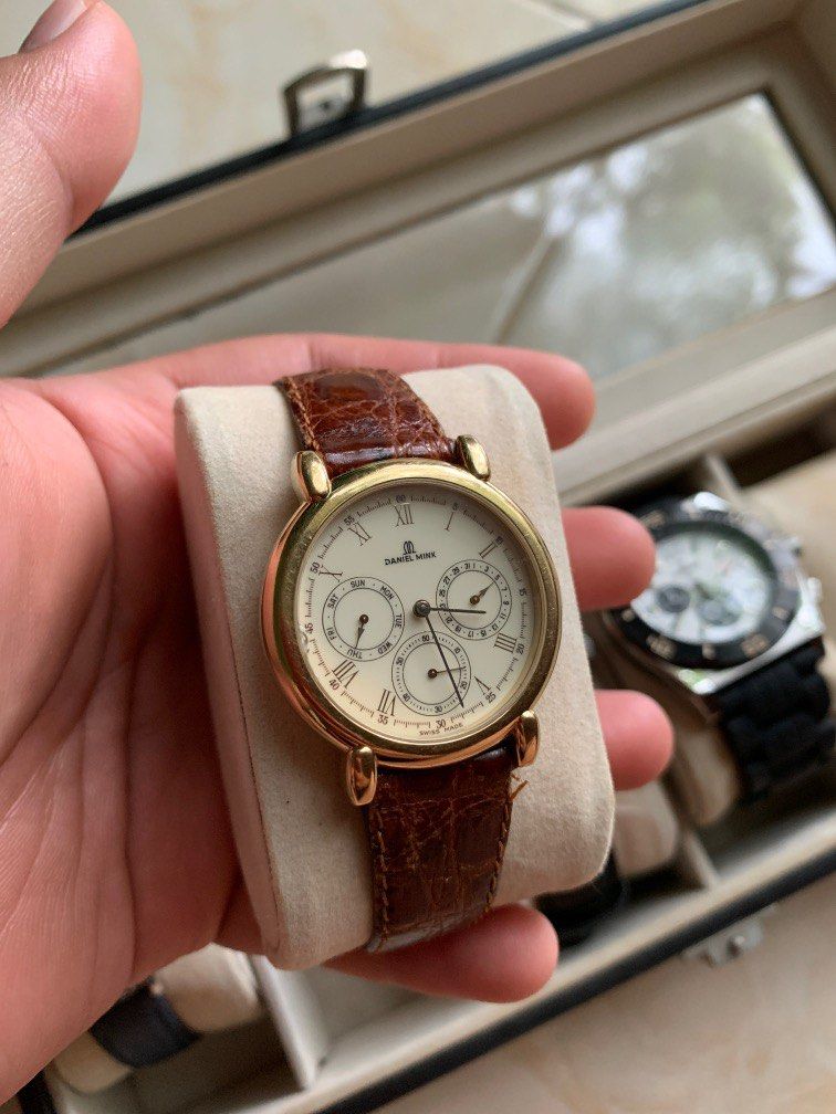 Daniel mink 18k clearance gold watch