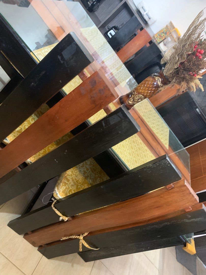 Dining Set 6seater Gmelina Solid Wood, Furniture & Home Living, Furniture, Tables & Sets on