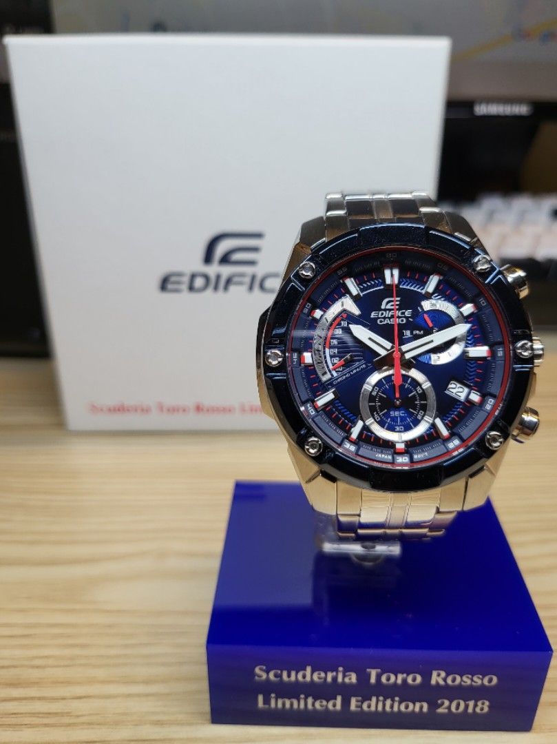 Edifice Scuderia Toro Rosso Limited Edition 2018, Men's Fashion