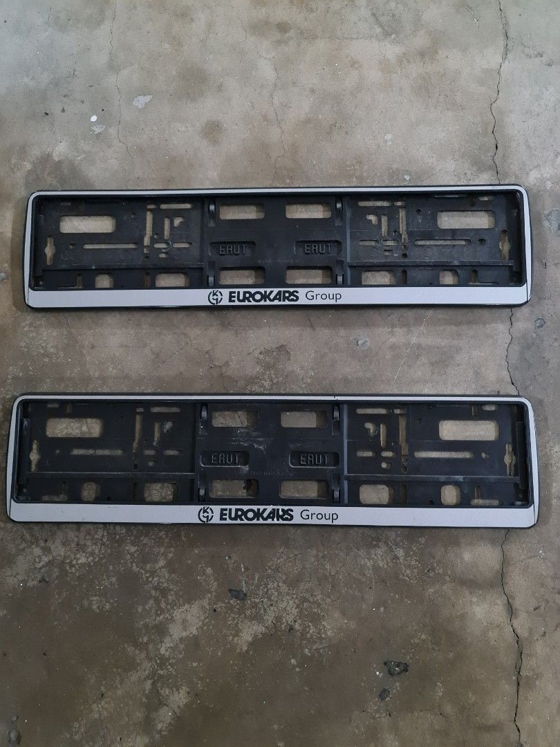 Eurokars car plate holder, Car Accessories, Car Plates on Carousell