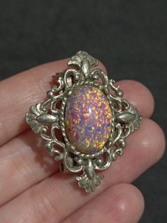 Faux Opal brooch from Japan