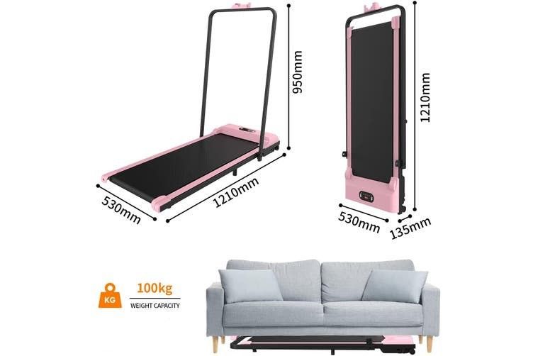 Foldable treadmill Pink, Sports Equipment, Exercise & Fitness, Cardio