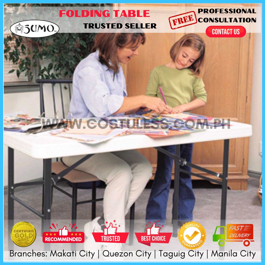 SUMO HEAVY DUTY VIRGIN MATERIAL FOLDING TABLES & CHAIRS! Plastic Table ...