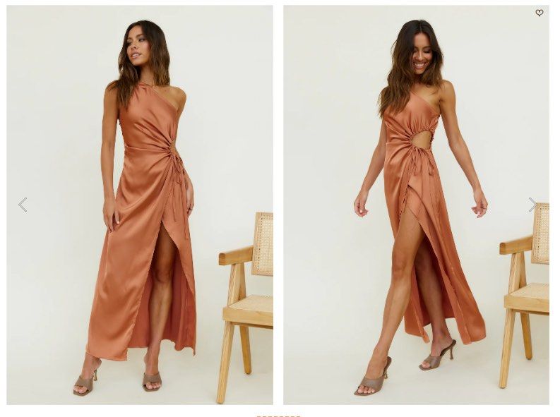 fortunateone Althea Maxi Dress Brown, Women's Fashion, Dresses & Sets,  Dresses on Carousell